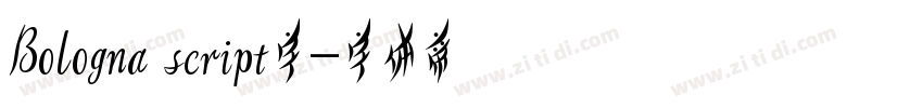 Bologna script字字体转换